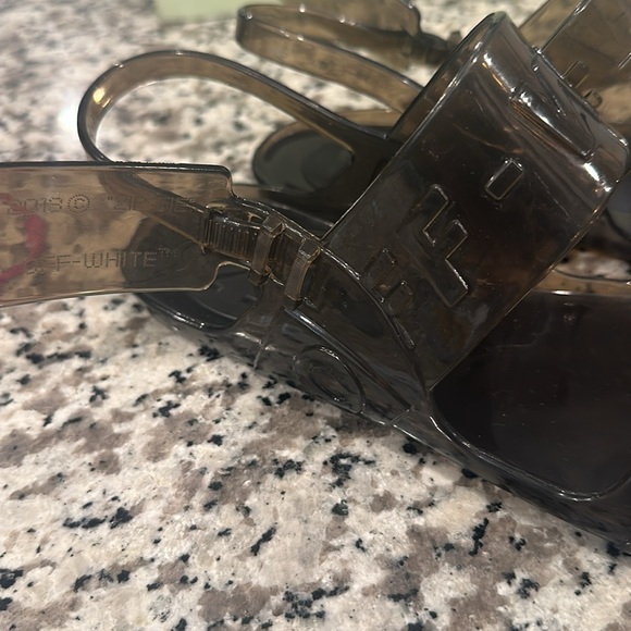 Off-White Transparent Black Sandals - Picture 14 of 17